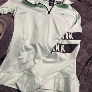 Pink long sleeve 1/4 zip